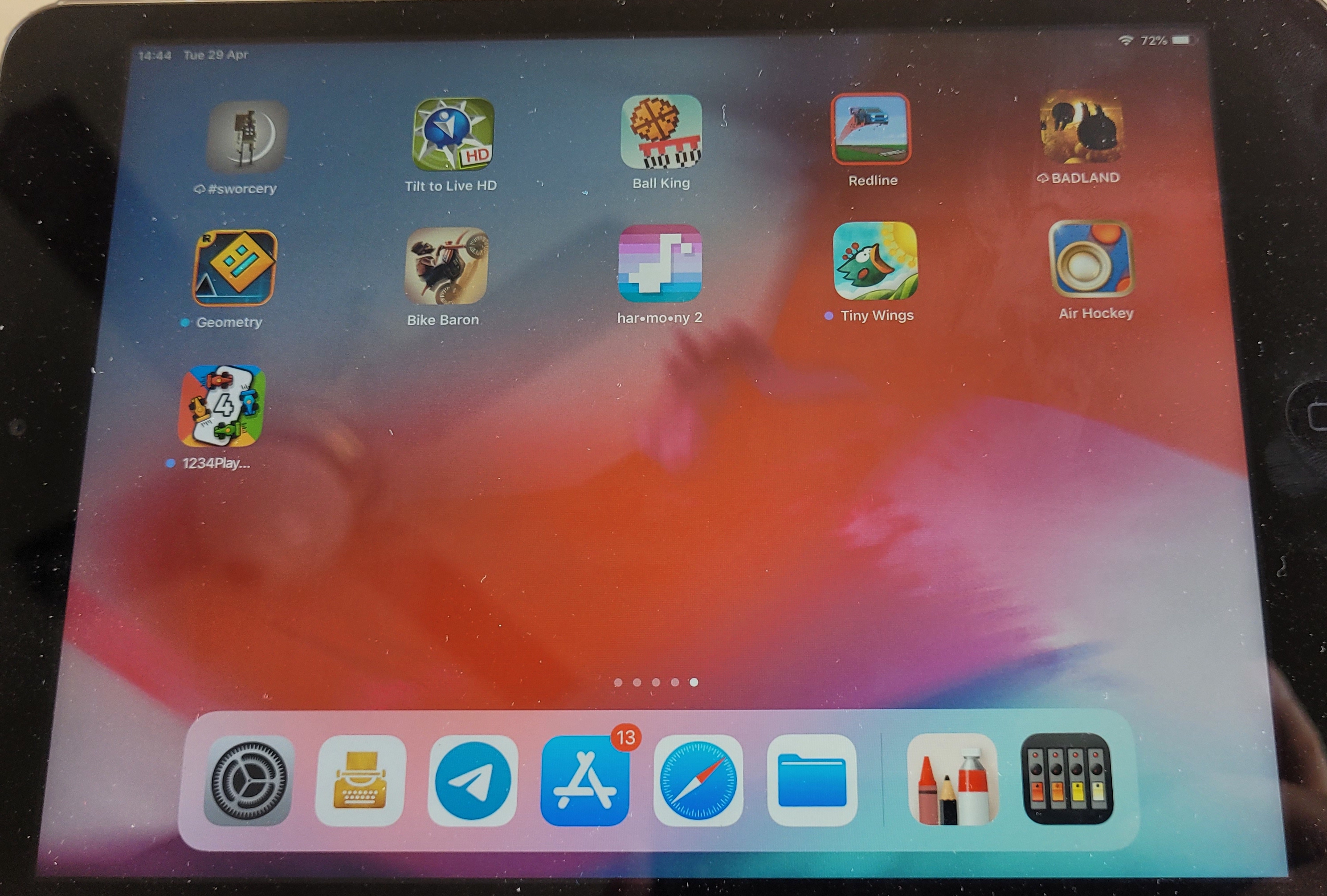 ipad apps on screen